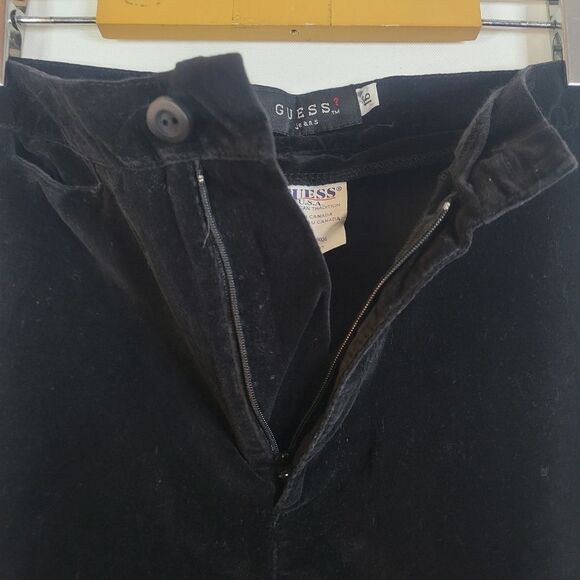 Guess Velvet Classic Black Pants - Picture 9 of 16